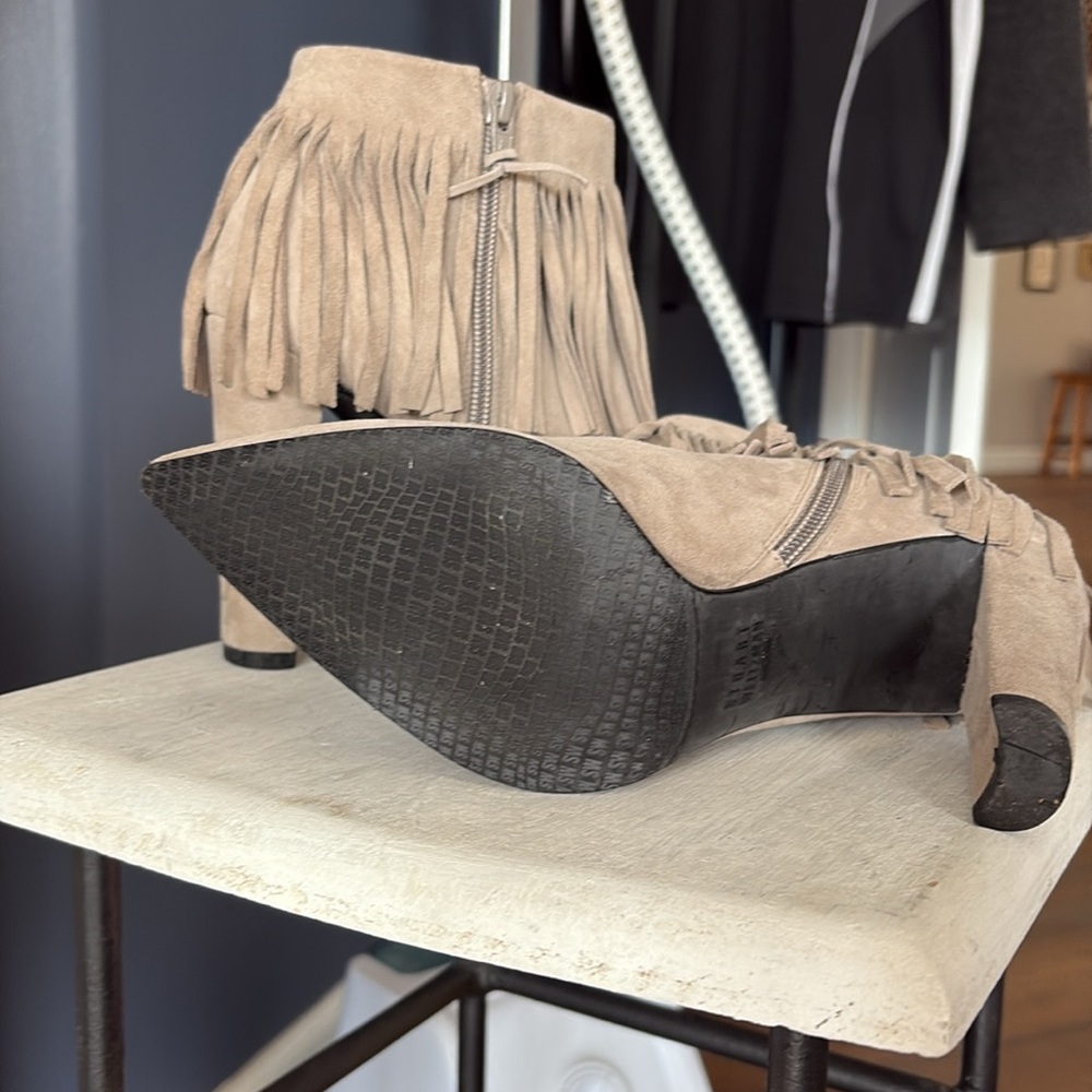NWOB Stuart Weitzman Ankle Fringe Booties - Picture 10 of 10